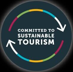 Committed To Sustainable Tourism Graphic encouraging sustainable tourism in New Zealand